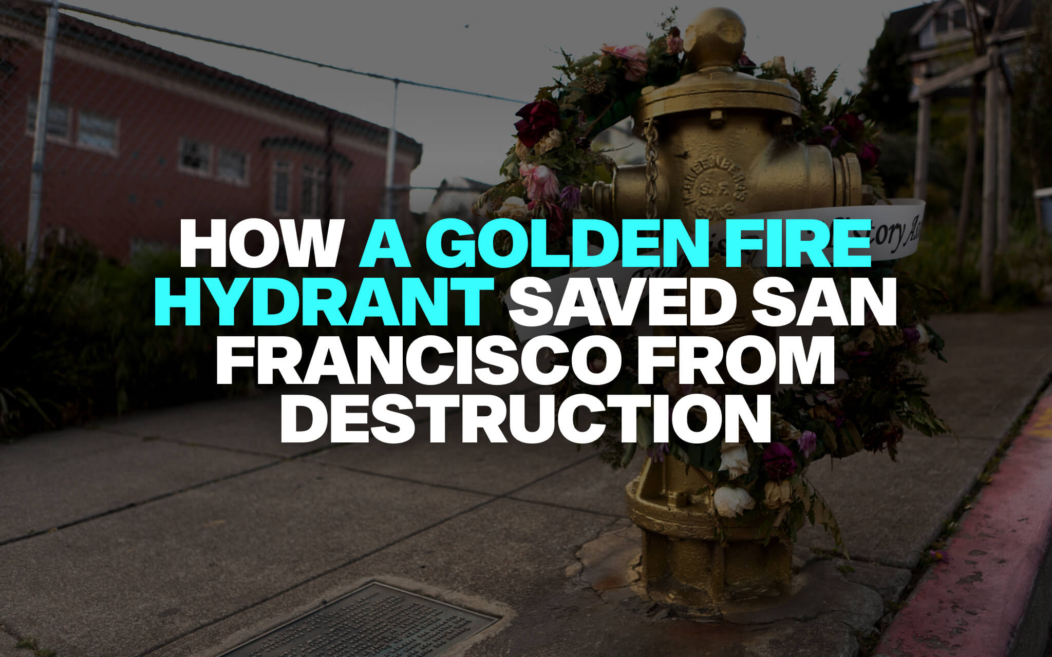 Golden Fire Hydrant